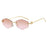 Rimless Diamond Sunglasses Square Women Men Retro Sun Glasses Brand Designer Eyewear UV400 Shades Oculos Female Gafas