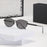 VIOLA MAG Luxury Vintage Cat Eye Sunglasses, High-Quality Vintage Glasses, Fashionable Irregular Style, Free Suede Storage Pouch