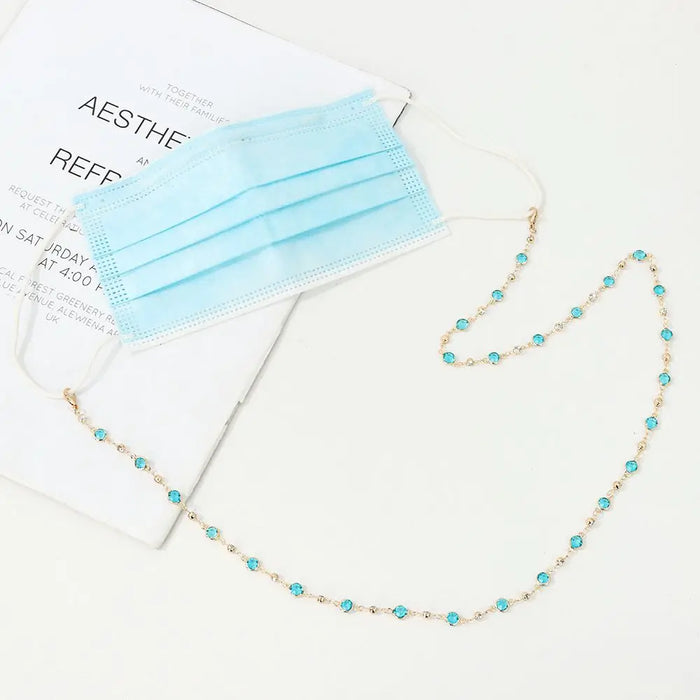 Vintage Long Crystal Glasses Chain Eyeglass Lanyard Glasses Necklace Eye wear Accessories
