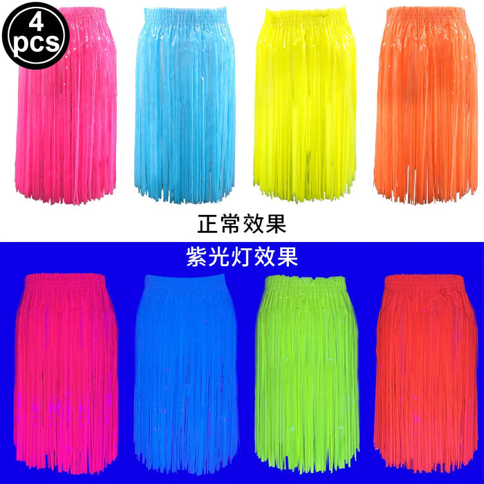 6 12 24 30 Pièces de fournitures de fête néon Chapeaux formels néon phosphorescents à la lumière UV Chapeau fluorescent Décorations de fête à lumière UV pour adultes