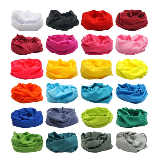 Cuello Gaiter Teñido Color Hombre Mujer Pañuelo Liso Pañuelo Multifuncional Cortavientos Protectores Faciales Tubo Sin Costuras Cuello Calentador