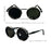 Lunettes de mode rétro steampunk rotatives pour hommes - Luminosité réglable, convient pour les fêtes et les tenues décontractées - Style bohème Gl