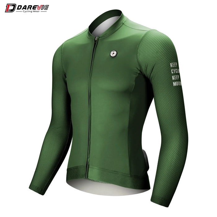 DAREVIE Cycling Jersey Small Size SPF 50+ Training Level Men Women Long Sleeves Cycling Jersey Breathable Man Cycling Maillott