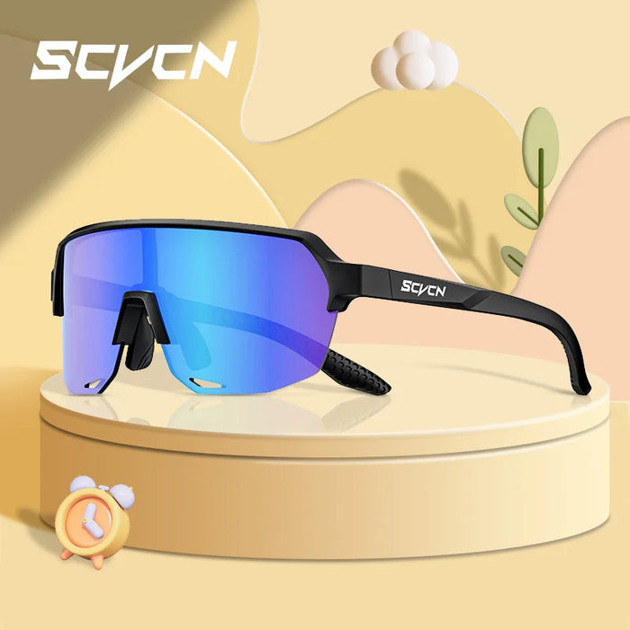 SCVCN Children Cycling Sunglasses Outdoor Road MTB Bike Eyewear Teenager Girls Boy Hiking Running Glasses Sports UV400 Goggles