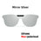 VIVIBEE Square Non Polarized Flip Up Clip On Sunglasses Dark Anti Glare Lens UV400 See Digital Screen Car Driving Sun Glasses