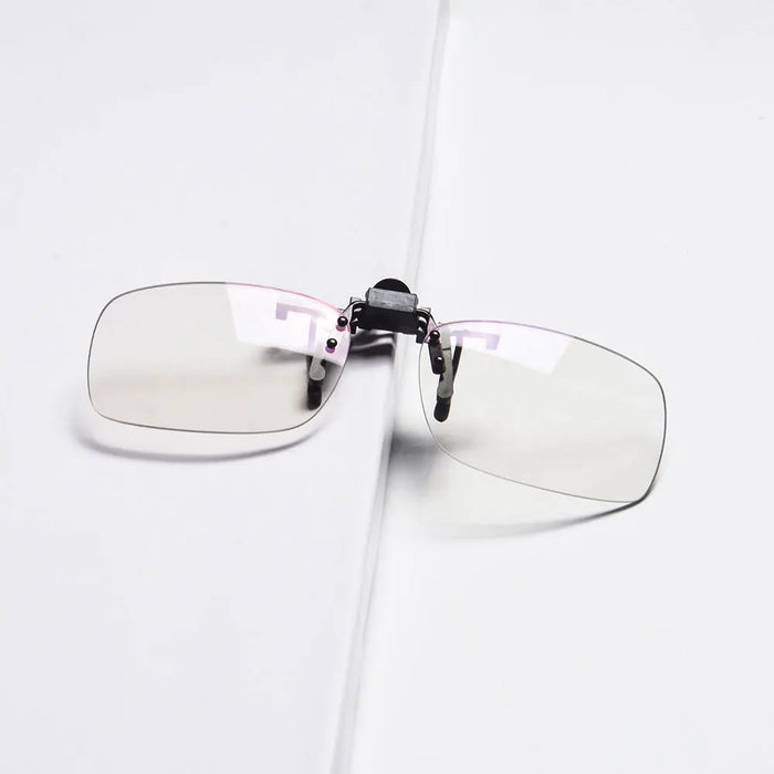 Gafas SHINU de clip con lentes naranjas y bloqueo de luz azul. Se pueden teñir con lentes graduadas para miopía, para hombre o mujer.