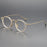 Acetate Titanium Glasses Frame Retro Luxury Round Eyeglasses Men Woman Irregular Fashion Eyewear
