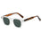 New Retro Tortoise Shell Square Women Sunglasses Y2K Personalized Brand Contrast Color Frame Design Men Trendy Glasses UV400