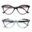 MODFANS Gafas de lectura de ojo de gato para mujer, con bisagra de resorte, ligeras, para presbicia, con dioptrías de +0.5 a +4.0