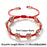 Handmade Adjustable Red Braided Rope Bracelets 5mm Copper Beads Flower Shape Lucky Bangle Women Daily Wear Fashion Jewelry Gifts