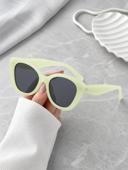 Gafas de Sol Clásicas Ojo de Gato para Mujer, Gafas de Sol Retro de Moda con Montura Gruesa para Exteriores