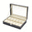 Estuche expositor de relojes de cuero sintético con 12 ranuras, organizador de relojes de 1 pieza con cerradura y almohadas extraíbles para hombres, regalo de viaje