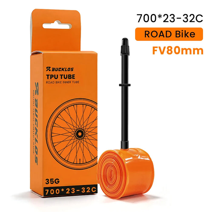 BUCKLOS Bike Inner Tube TPU 700C Bicycle Inner Tire Ultralight Wear-resistant Road Gravel Cycling Tire Tubes Bicycle Tire Parts