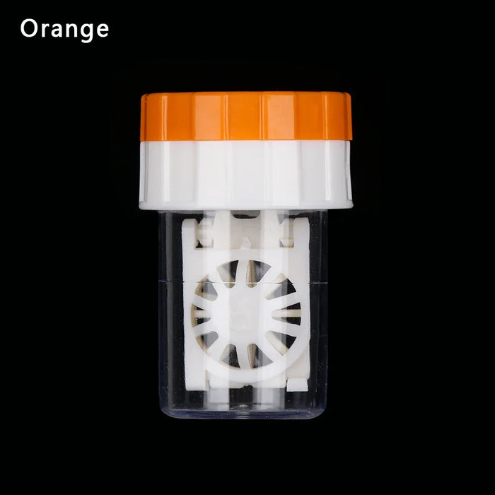 1PC Unisex Bottle Tube Hard Contact Lens Case Candy Color Travel Glasses Lenses Box Eyes Care Kit Holder Container Lens Washer