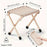 Capacidad de carga 130 kg, taburete plegable colgante, taburete portátil para acampada al aire libre, silla plegable, doble propósito para pesca y pícnic