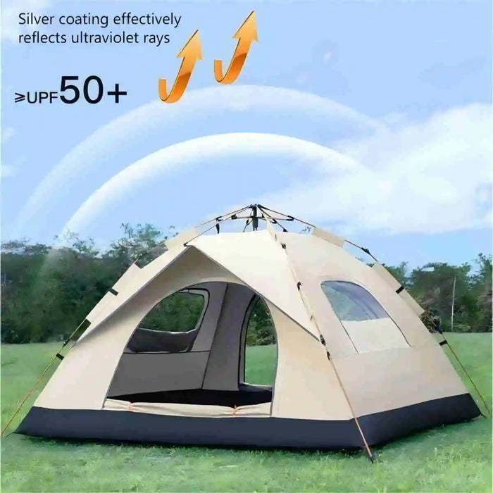 Outdoor Automatic Quick-opening Tent Rainproof Sunshine-proof Tent Fishing Beach Sunshine Shelter Two Doors and Two windows