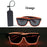 Lunettes lumineuses pour artistes de boîte de nuit Lunettes LED Fête Danse Rave Noël 6V LED Lunettes de soldat futuristes Lumières néon