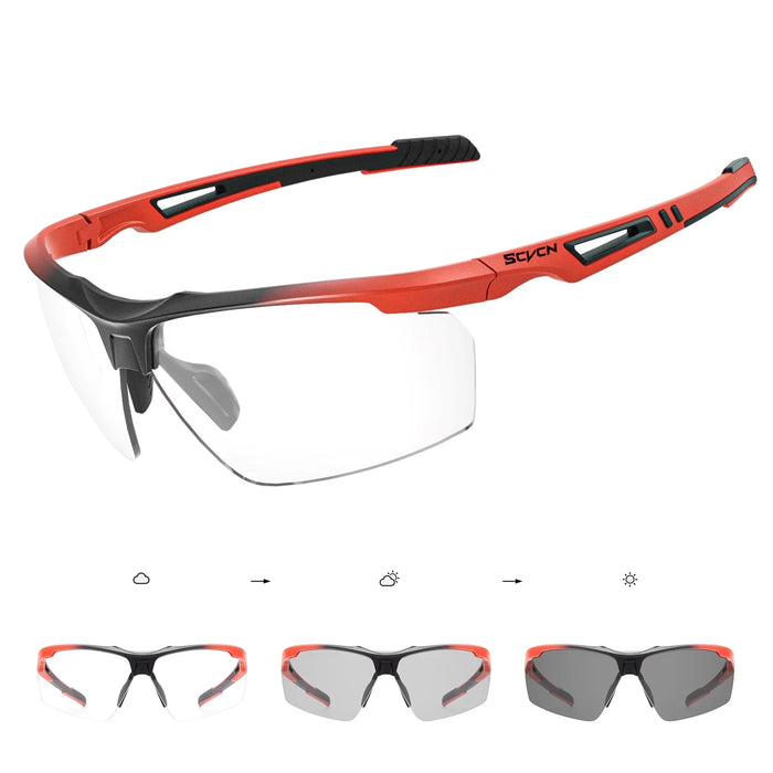 SCVCN Photochromic Cycling Glasses Men UV400 Bicycle Glasses MTB Outdoor Sports Cycling Sunglasses Road Bike Glasses Eyewear