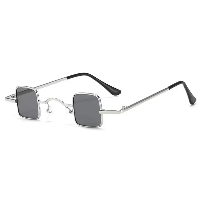 Fashion Small Square Sunglasses Ultra Light Metal Frame Hip Hop Punk Sun Glasses Candy Color Sunglasses Shades for Women Men