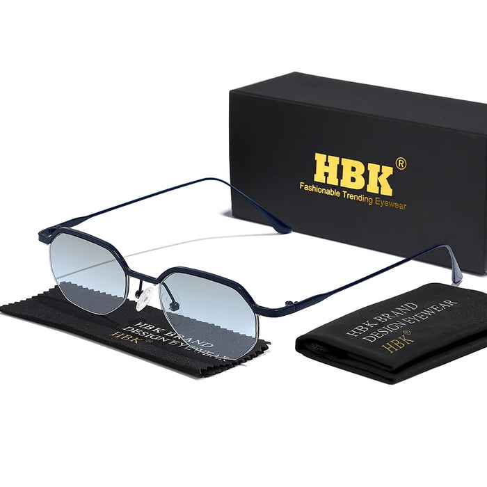 HBK New Retro Small Frame Sunglasses Men Polygonal Lenses Sun Glasses Women Activities Travel Party Eyewear Women Summer Style