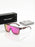 VIOLA MAG Fashion Color Film Square Glasses, Integrated Design, Fashionable for Daily Leisure Outing, Comes with Glasses Bag