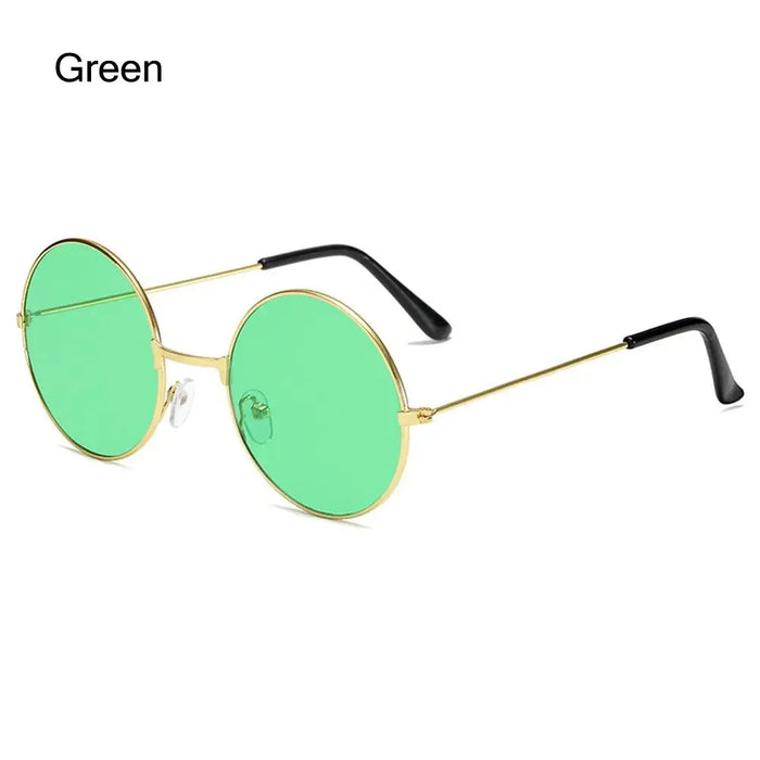 Novel Third Eye Round Metal Frame Sunglasses Chinese Style Erlang God Three Eyes Glasses Funny Party Halloween Cosplay Glasses