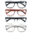 Oversized Reading Glasses Men Big Head Readers Women XL Eyeglasses Wide Square Large Read Glasses With Spring Hinge Clear Vision