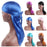Adjustable Men Women Chemo Cap Pre-Tied Headwrap Bandana Silk Durag Pirate Hat Turban Hijab