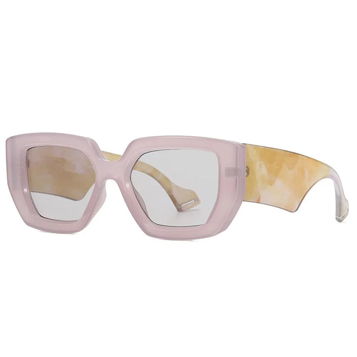 Colorful Square Sunglasses Women Wide Glasses Legs Men Travel Shades Male Female UV400 Gafas Oculos Retro Brand Designer Luxury