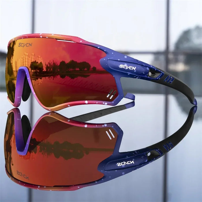 SCVCN Photochromic Cycling Glasses MTB Riding Running Sunglasses UV400 Polarized Fishing Goggles Man Woman Bike Bicycle Eyewear
