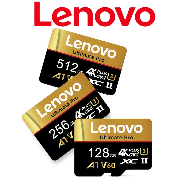 Lenovo Universal 512GB Memory Card SD Cards Micro TF SD TF Cards 256GB 64GB 32GB for Tablet/Phone/PC/Surveillance