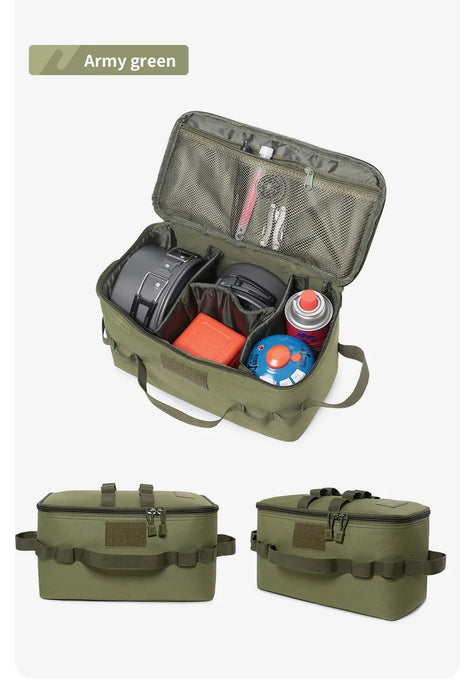 Sac de rangement pour réservoir de gaz de camping en plein air, grande capacité, sac à outils pour piquets de terre, sac de kit d'ustensiles de cuisine de pique-nique pour bidon de gaz