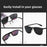 VIVIBEE Lunettes de soleil à clip unisexe pour homme polarisées, pour femme, pour la vision nocturne, la pêche, UV400, pour l l'extérieur