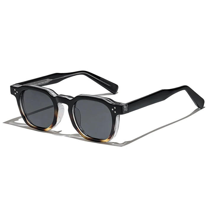 HBK New Square Vintage Sunglasses Men Square Fashion Punk Sun Glasses for Women Outdoor Travel Driving Beach Eyewear UV400