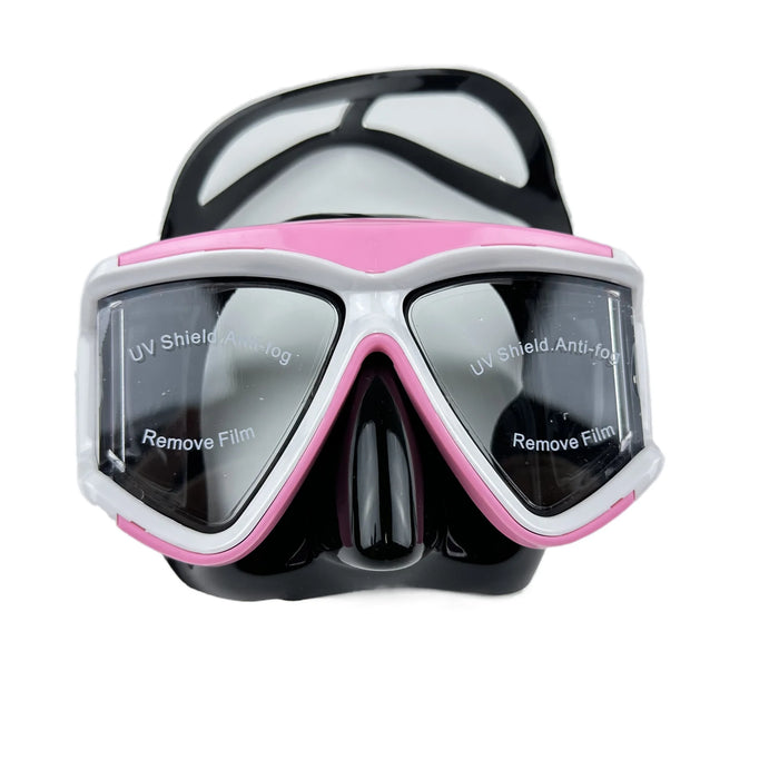 Diving Mask Snorkel Swimming Goggles Scuba Silicone Skirt 3 Windows Anti-Fog Anti-Leak Wide View Panoramic HD For Adult Youth