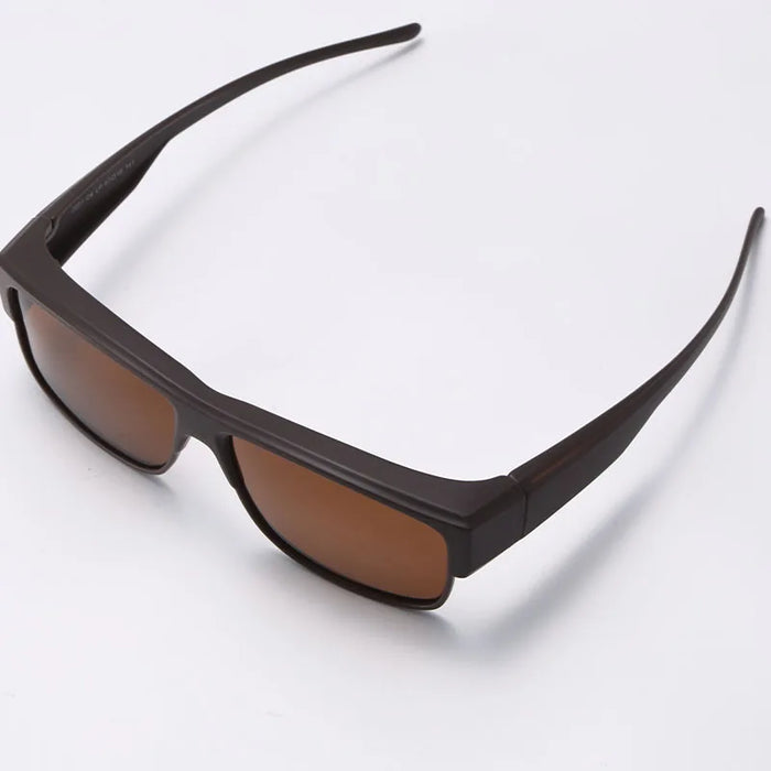 Lunettes de soleil sur-lunettes polarisées pour hommes et femmes, protection UV400 enveloppante pour la conduite et les activités en extérieur