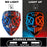 Máscara LED luminosa V de Vendetta, máscara facial completa anónima que brilla en la oscuridad para fiestas, raves, Halloween, cosplay y accesorios de disfraces.