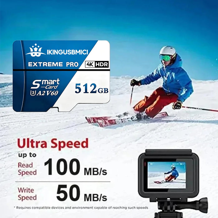 Quick Transfer SD Cards TF Cards Memory Card Micro TF Card 64GB 128GB 256GB 512GB V10 Speed Full HD 4K Fast Transfer for GoPro D