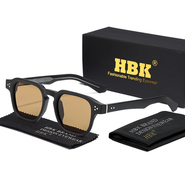 HBK Fashion Punk Sunglasses for Men Classic Square Sun Glasses Outdoor Sports Party Vacation Travel Driving Fishing Eyeglasses