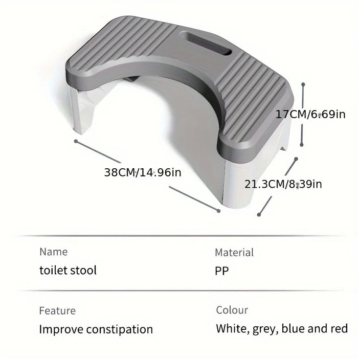 Home Thickened Toilet Foot Stool Squatting Helper Anti Slip Step Stool for Adult Children Pregnant Women Bathroom Foot Rest
