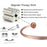 Vinterly Pure Copper Bracelets Magnetic Shiny Adjustable Bangles Arthritis Pain Relief Health Magnet Jewelry Anti Radiation