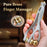 Finger Massage Dual-Row Roller Brass Roller Design Easy Use Relieve Finger Fatigue Promote Blood Portable Finger Massage Tool"