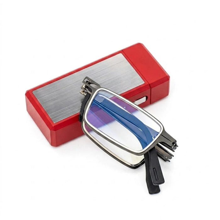 Mini Lighter Size Folding Reading Glasses Men Women Pocket Foldable Presbyopic Eyeglasses Anti Blue Light Hyperopia Glasses Eyes