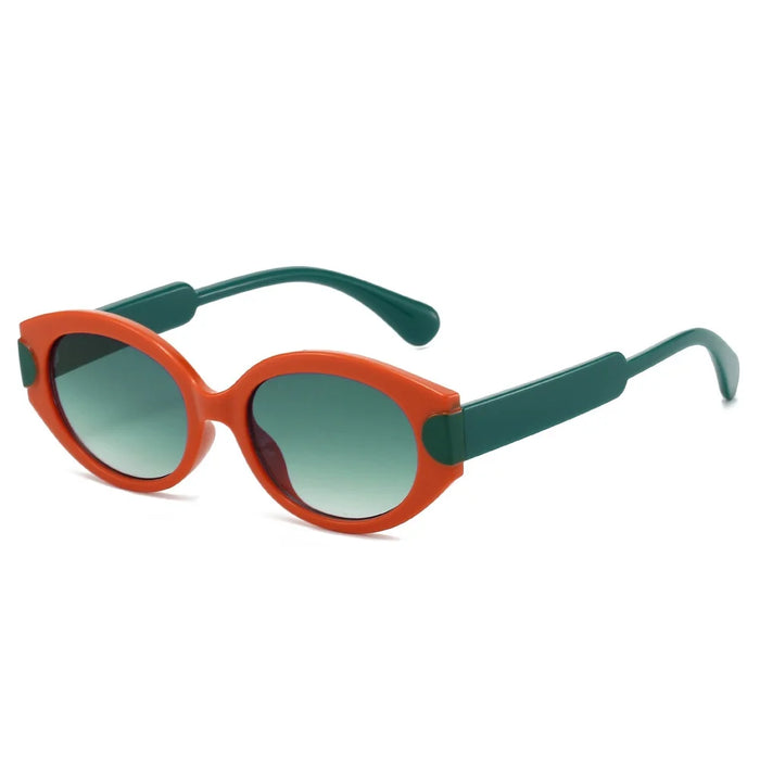 New Retro Tortoiseshell Gradient Cat Eye Women Sunglasses 2025 Luxury Brand Two Color Frame Design Men Casual Sun Glasses UV400