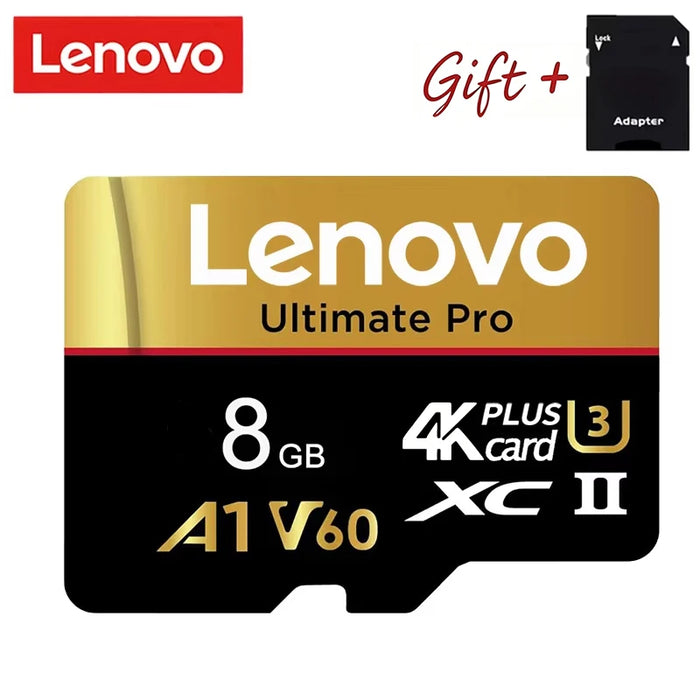 Lenovo Shockproof 512GB Memory Card SD Cards TF Cards Micro TF SD 256GB 128GB UHS-I Shockproof U1 for Camera/Smartphone