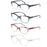MODFANS Gafas de lectura para mujer, rostro pequeño, marco clásico, gafas elegantes con bisagra de resorte, gafas de presbicia