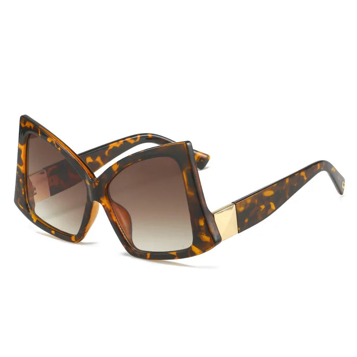 Irregular Square Sunglasses Women Double Color Frame Cat Eye Female Shades Brand Designer Gafas Luxury Sun Glasses UV400 Eyewear