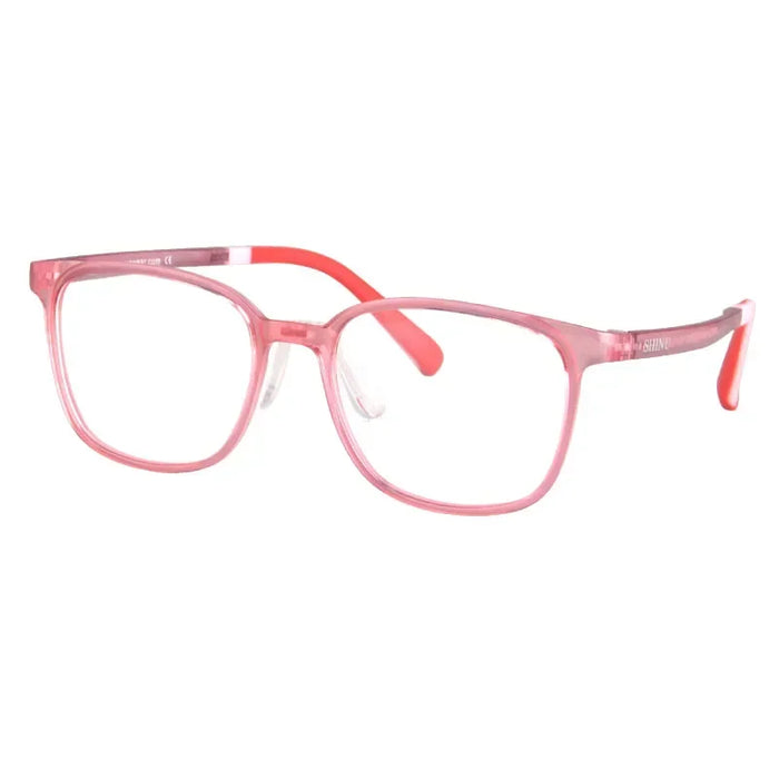 SHINU Lunettes pour enfants 2025 Monture en plastique PPSU Anti-lumière bleue Verres d'ordinateur Lunettes roses pour enfants Monture sans correction