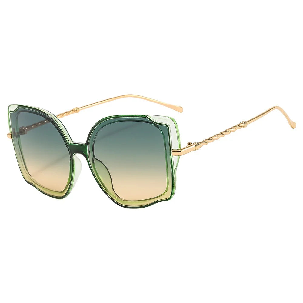 Fashion Cat Eye Sunglass Women Trendy Eyewear High Quality Luxury Brand Designer Sun Shades for Ladies UV400