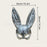 Disco Mirror Bunny Mask Sparkling Costume Accessory For Women Teens Halloween Party Rave Cosplay Glam Sexy Club Night Photo Prop